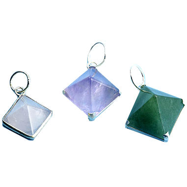 Colgante Plata Pir�mide Cristal de Roca