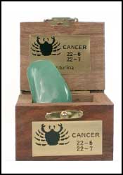 Cofre Madera con Piedra Zod�aco
